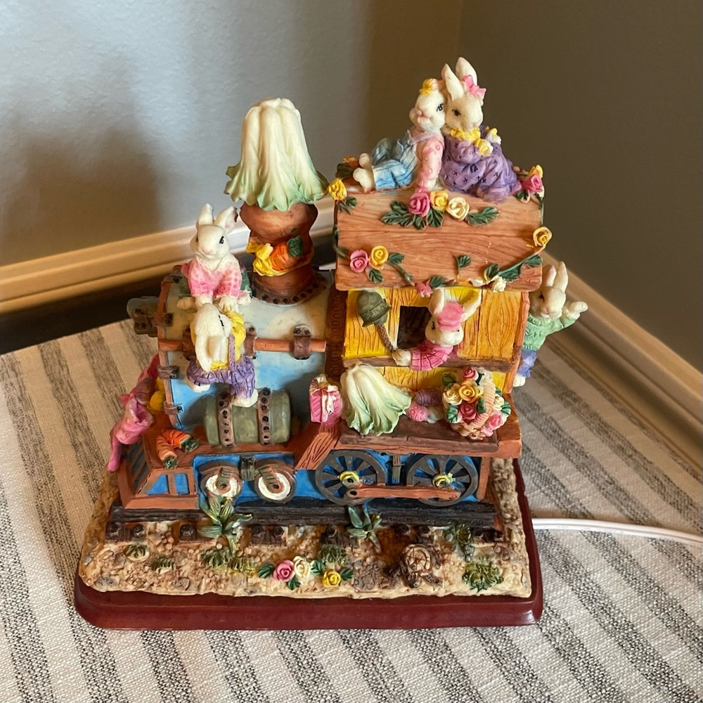Vintage - Easter Bunny Light Up Train